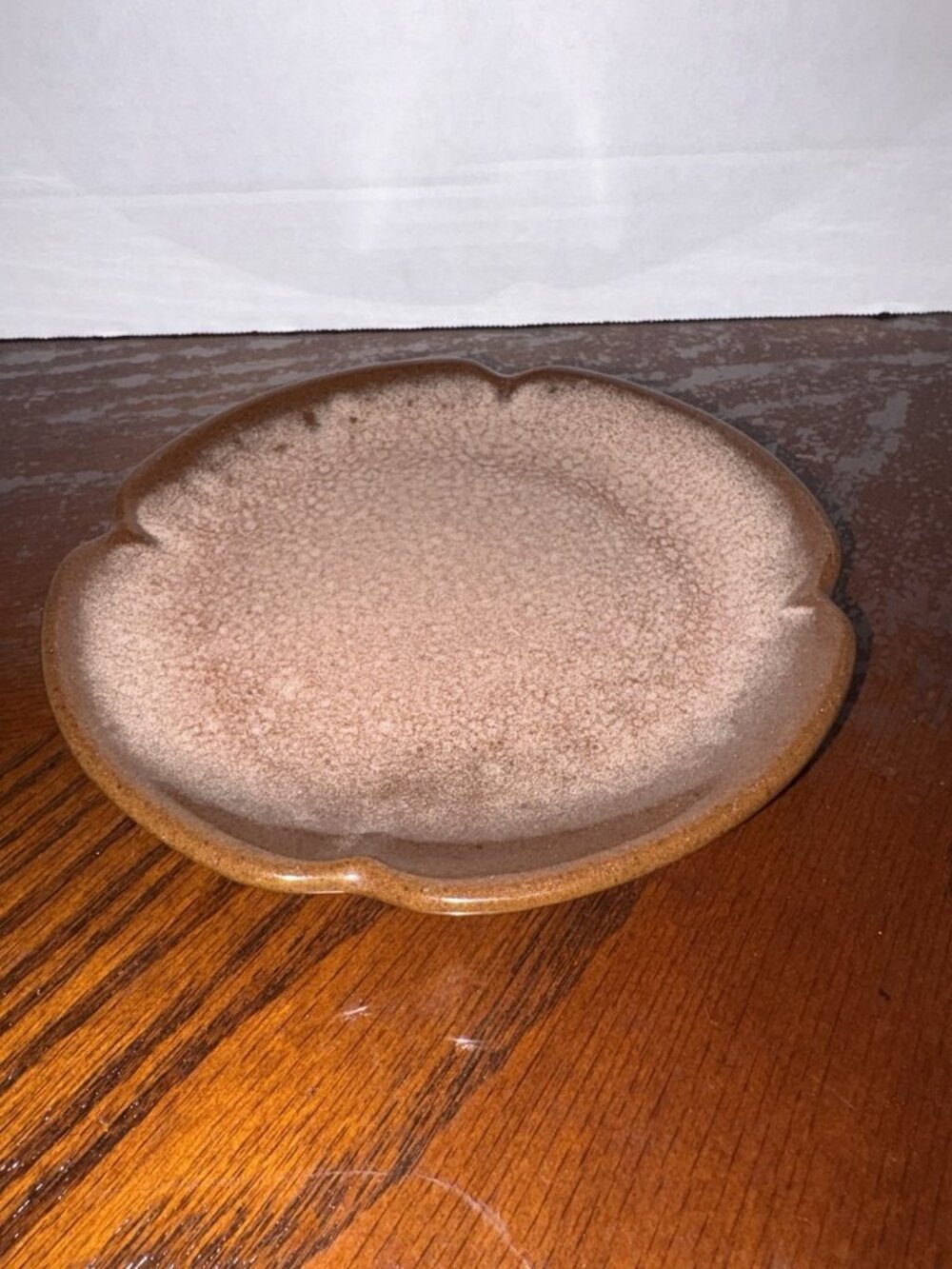 Frankoma 5E Pottery Plainsman Saucer Desert Gold Vintage Ceramic 5.5 Plate